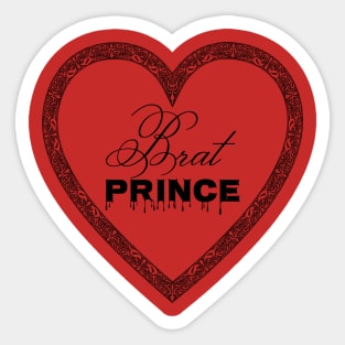 Brat Prince (Black Text) Sticker